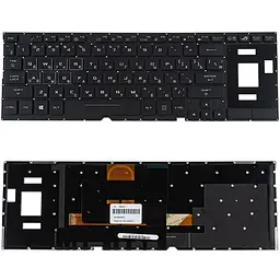 Клавіатура для ноутбука ASUS (GX531 series) rus чорний без кадру підсвічування клавіш (RGB)