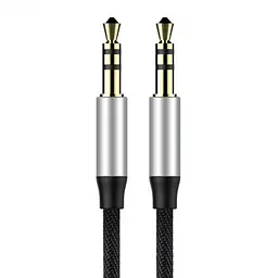 Аудiо кабель AUX Baseus Yiven Audio Cable M30 1.5 м чорний (CAM30-CS1) - мініатюра 4
