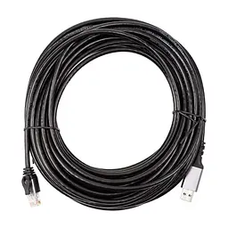 Кабель для передавання даних PowerPlant USB AM to RJ45 Ethernet CAT6 UTP 15.0m (CA915026)