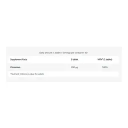 Хром піколінат, Chromium Picolinate - 60 tabs - мініатюра 2