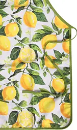Фартух Ardesto Sicilian lemons 60х80см, 100% поліестер, зелений (ART12LM) - мініатюра 2