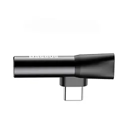 AUX-адаптер BASEUS L41 Type-C Male to Type-C/AUX(3,5) Female чорний CATL41-01 - мініатюра 3