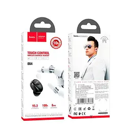 Блютуз-гарнитура HOCO BT headset E64 mini моно чорна BT5.3 до 100 годин - мініатюра 2