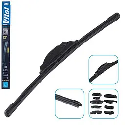 Щітка склоочисника Vitol Ultra 330-13" (безкаркасна) 9 адаптерів
