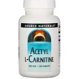 Ацетил L-Карнітин Source Naturals 500 мг 120 таблеток