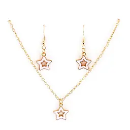 Біжутерія дитяча 2 в 1 Stars Fashion T24608 сережки + підвіска - мініатюра 2