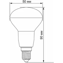 Світлодіодна лампа LED Videx R50e 6W E14 3000K (VL-R50e-06143) - мініатюра 3