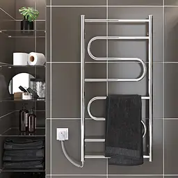 Електрична рушникосушарка Kosser Зигзаг 1000x500 EL ДЗ03ЕL, Хром, Ліве - мініатюра 4