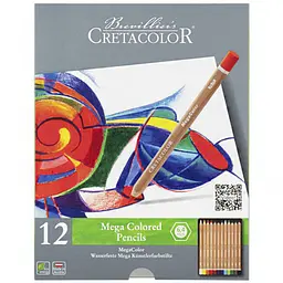 Набір кольорових олівців MegaColor 12 шт. Cretacolor (9014400290870)