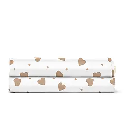 Простирадло 240х260 BEIGE HEARTS COSAS (4822052400685)