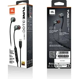 Навушники провідні JBL T310C USB-C з мікрофоном чорні - мініатюра 6