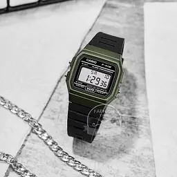 Чоловічий годинник Casio F-91WM-3A Темно-Зелений ( AT1141-0127 ) - мініатюра 3