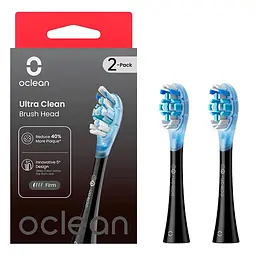 Насадки для зубної щітки Oclean Ultra Gum Care Brush for Onе SE Air X F1 2шт UG02 B02 Black - мініатюра 2