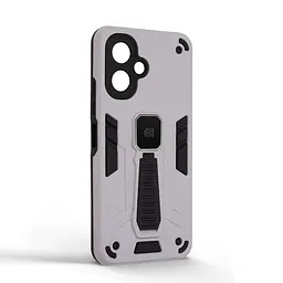 Чехол для Infinix Smart 10 4G, Proover, серый, с подставкой и магнитом, противоударный, ударопрочный, бронированный, панель-накладка, защита всего корпуса, термополиуретан (TPU) + поликарбонат (PC), ArmorStandart (ARM87169) - мініатюра 2