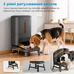 Автоматична годівниця для собак Tikpaws TT02 15 л Wi-Fi, для середніх і великих порід, Чорний - мініатюра 5
