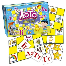 Дитяча розвиваюча гра "Лото. Абетка" MKM0305 укр. мовою