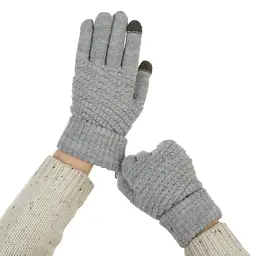 Рукавички для сенсорних екранів з плетінням ArmorStandart Braid Grey (ARM59882) - мініатюра 5