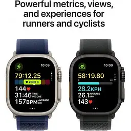 Смарт-годинник Apple Watch Ultra 2 GPS + Cellular 49mm Natural Titan. Case w. Blue Trail Loop - S/M (MX4J3) - мініатюра 3
