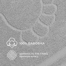 Килимок для ніг та ванної кімнати Idei бавовна жаккард з ніжками 50х70 см сірий (8-35875*004) - мініатюра 2