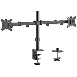 Настільне кріплення HiSmart для двох моніторів 17"-32"