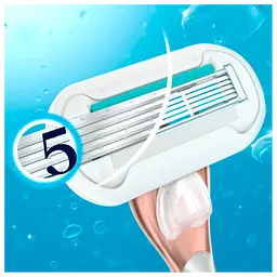 Жіноча бритва Gillette Venus Extra Smooth Sensitive Rosegold з 3 змінними касетами - мініатюра 4