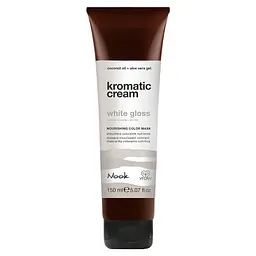 Живильна тонувальна маска НЕЙТРАЛЬНИЙ NOOK KROMATIC CREAM Nourishing Color Mask White Gloss 150 мл