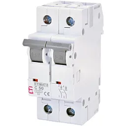 Автоматичний вимикач ETI ETIMAT 6 2p C 50А (6 kA) (2143521)