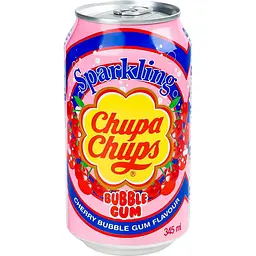 Напій Chupa Chups Cherry Bubble Gum газований 0.345 л (923281)