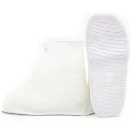Бахіли на взуття Lesko від води та бруду ПВХ SB-101 2XL (43-44) White (15046) - мініатюра 2