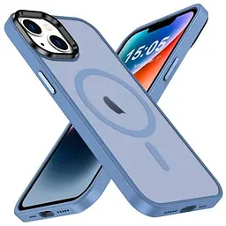 Чохол до мобільного телефона 2E Basic Apple iPhone 15 Soft Touch MagSafe Cover Light Blue (2E-IPH-15-OCLS-LB)