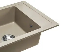 Кухонна мийка гранітна Rea Rino beige ZLE-00105 - мініатюра 2