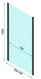 Душова кабіна Rea Rapid Slide 150x80 chrome пристінна REA-KPL-09115, Хром, Універсальна, прозорий, хром - мініатюра 7