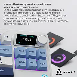 Клавіатура Ajazz AK870 Plus Murad Switch Blue/White/Dark Blue [AK870-MU-BWD] [142207] - мініатюра 4