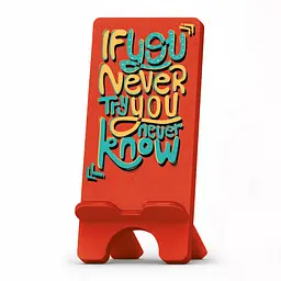 Підставка для телефону дерев’яна настільна Vladi Group «If you never try...» (VG3001-16)