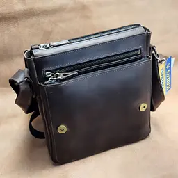 Містка чоловіча сумка GS коричнева 28*24*7 см (АР 002 кор) 240 - мініатюра 6