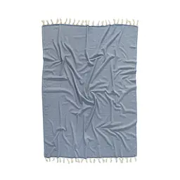 Покривало Barine - Stream Throw Denim 135x180 синій - мініатюра 2
