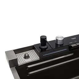 Кухонна мийка Kroner KRP Schwarze - SET7546ARTHM PVD (3.0/0.8 мм) CV033375, Чорний - мініатюра 8