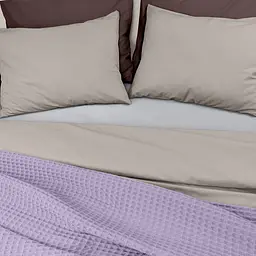 Плед-покривало Cosas Greek Waffle Lavander вафельне 110х140 см (Blanket_25Pale_GreekWaffle_110x140) - мініатюра 2