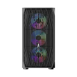 Корпус 1stPlayer AY7-BK-4F1 Black без БП (AY7-BK-4F1) - мініатюра 4