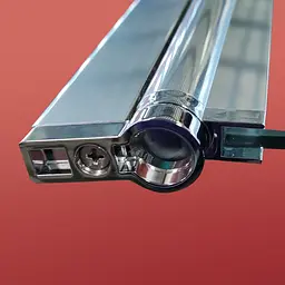 Шторки скляні на ванну Koer SR BS01-80x140-TR-01 прозоре скло 6 мм, хром KR5400, Універсальна, прозорий, хром - мініатюра 8