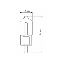 Лампочка Videx G4C 12V 2W G4 4100K (VL-G4C-02124) - мініатюра 3
