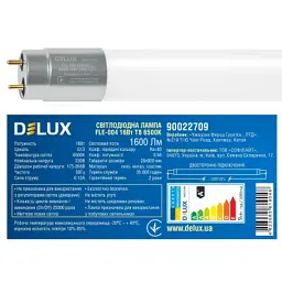 Лампочка Delux FLE-004 16 Вт 0.9 м T8 6500K 230 В G13 стекло (90022709) - миниатюра 3