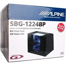 Автомобільний сабвуфер Alpine SBG-1224BP [54722] - мініатюра 5