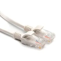 Дріт для інтернету "HX" RJ-45 Cat 5E 145 см білий мережевий кабель для інтернету LAN лан кабель - мініатюра 3