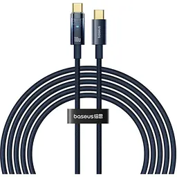 Кабель Baseus Explorer with Auto Shutdown USB-C to USB-C 100w 2m Deepsea Blue (P10319704321-01) [152044]