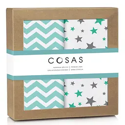 Багаторазові пелюшки дитячі STARFALLS 2шт COSAS (4822052074640)