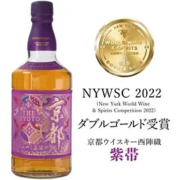Віскі The Kyoto Murasaki-Obi Purple Nishijin-or 43% 0.7 л у подарунковій упаковці - мініатюра 3