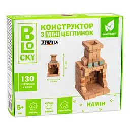 Конструктор керамічний з міні цегли BLOCKY Камін Strateg (31025)