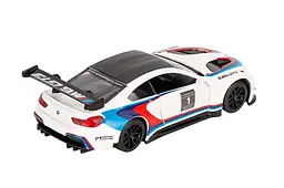 Іграшкова машинка гоночна BMW M6 GT3 1:44 Автопром металева 4368, в коробці 14,5х6,5х7см - мініатюра 4
