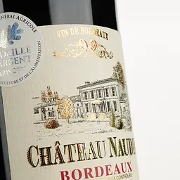 Вино Chateau Naudin 2020 AOP Bordeaux червоне сухе 0.75 л - мініатюра 3